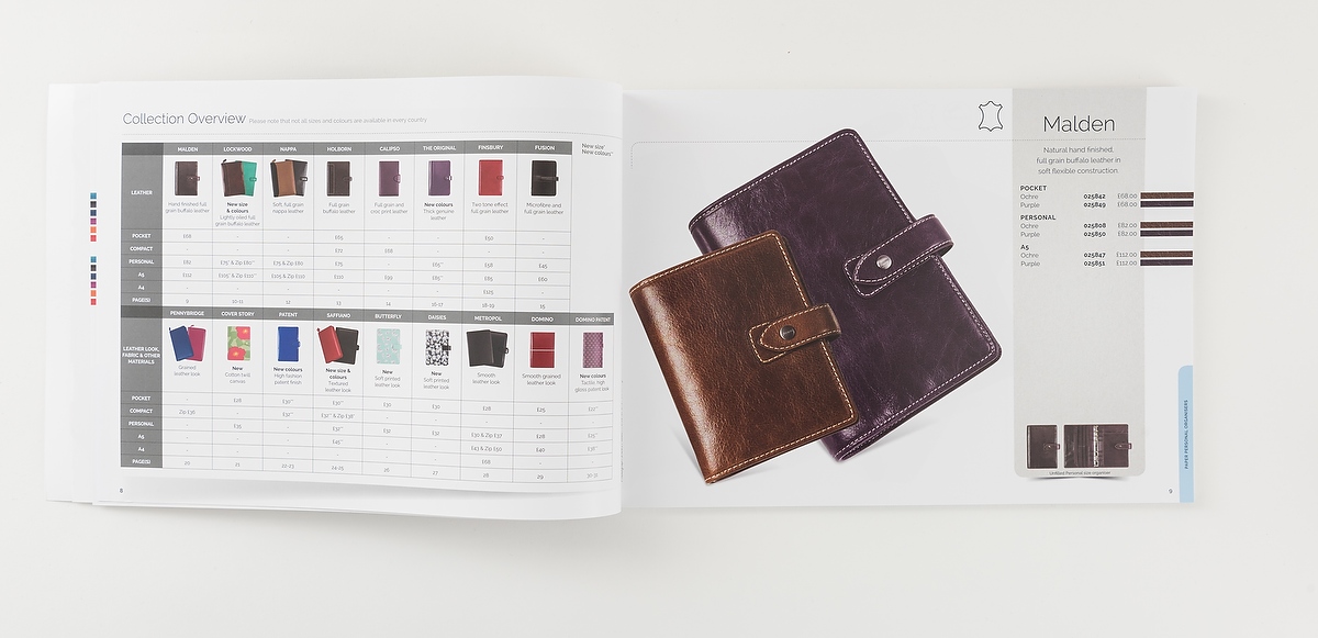 Filofax, product and lifestyle photography by James Pike